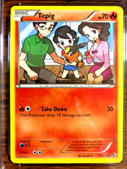 Tepig Regular Common #25 - CGC NM/MINT+ 8.5 - Legendary Treasures - Pokemon TCG - Image 2