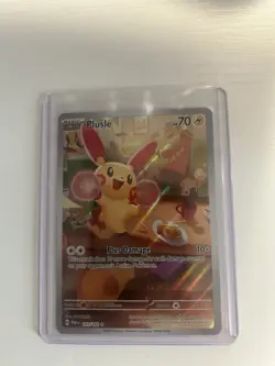 Pokemon Plusle Illustration Rare Holo SV04: Paradox Rift 193/182 70 HP English - Image 1