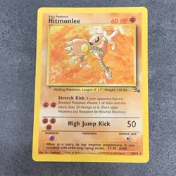 HITMONLEE Pokemon TCG 22/62 Fossil Regular Moderately Played - Image 1