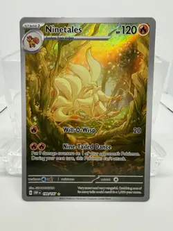 Obsidian Flames Ninetales #199/197 Full Art Special Illustration Pokemon TCG - Image 1