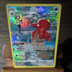 2022 Pokemon SWSH Brilliant Stars Octillery Trainer Gallery Holo #TG03/TG30 - Image 2