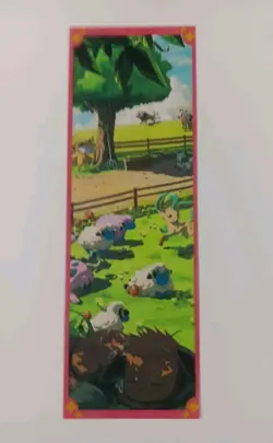 Pokemon Chinese Laser Ticket Stub Leafeom Mareep Eevee Clear Bookmark US SELLER - Image 1
