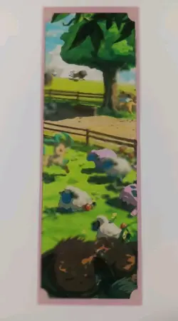 Pokemon Chinese Laser Ticket Stub Leafeom Mareep Eevee Clear Bookmark US SELLER - Image 2