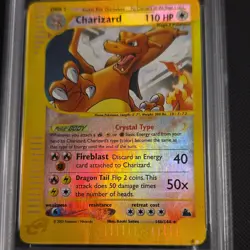 Pokemon TCG Charizard Skyridge Secret Rare #146/144 Reverse Holo PSA 1 English - Image 4