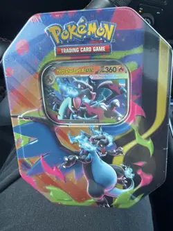 Pokemon TCG: Mega Charizard X Ex Tin New/Factory Sealed - Image 1