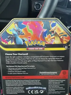 Pokemon TCG: Mega Charizard X Ex Tin New/Factory Sealed - Image 2
