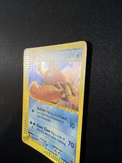 Kingler 015/165 Expedition Base Set Holo Rare Pokemon TCG Nintendo e-reader MP - Image 2