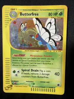 Butterfree 5/165 Holo Rare Expedition Pokemon Holo MP - Image 1