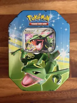 Pokemon TCG SP Collector’s Tin – Rayquaza C LV.X (2009) – Sealed Packs Inside - Image 1