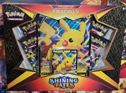 2x Shining Fates Pikachu V Collection Box Sealed Pokemon TCG - Image 3