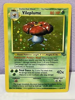 Pokemon Vileplume 15/64 Jungle Collection Holo Rare 1999 Clean Condition - Image 1