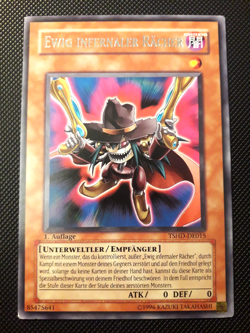 Yu-Gi-Oh! Ewig infernaler Racher, TSHD-DE015, Rare, 1. Auflage, Deutsch, GD - Image 1