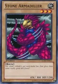 Stone Armadiller LCJW-EN015 Legendary 4: Joey's World Yu-Gi-Oh 1st Edition NM/M - Image 1