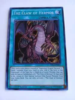 Yugioh! The Claw of Hermos DRL2-EN013 Secret Rare 1st Ed - Image 1