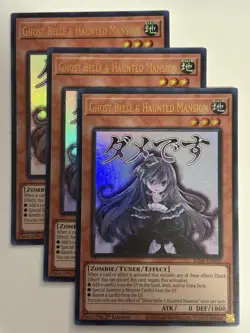YUGIOH-3x- Ghost Belle & Haunted Mansion - RA05-EN092 - Ultra Rare - (PLAYSET) - Image 1