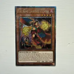 Yugioh: Fire King Courtier Ulcanix - Quarter Century Secret Rare - ROTA-EN098 NM - Image 1