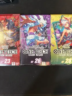 One Piece ST Starter Decks Includes OP 11 Booster Pack Inside Each - Image 1