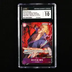 CGC 10 GEM MINT 2025 One Piece CHN Silvers Rayleigh OP13-066 SR (Alt Art) - Image 1