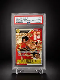 RARE 0333/2500🔥 PSA 10 GEM MT PORTGAS D. ACE SERIALIZED FOR JAPAN ONE PIECE - Image 1