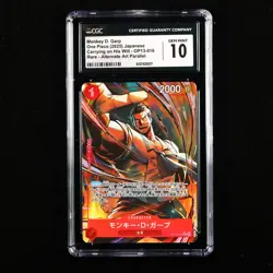 CGC 10 GEM MINT 2025 One Piece JPN Monkey D. Garp OP13-016 R (Alt Art) - Image 1