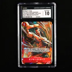 CGC 10 GEM MINT 2025 One Piece JPN Monkey D. Garp OP13-016 R (Alt Art) - Image 2