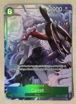 Carrot Foil The Azure Sea's Seven Alternate Art EB04-013 One Piece CCG - Image 2
