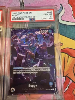 2025 ONE PIECE ENG VERSION 2ND ANNIVERSARY SET LOT PSA 10!* 4 TOTAL - Image 3
