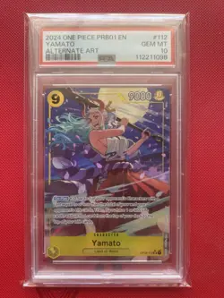 2024 One Piece TCG - Yamato PRB-01 Op04-112 SR Alt Art Holo PSA10 - Image 1