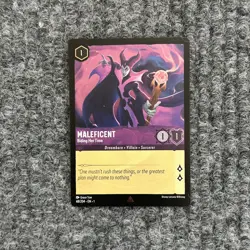 Disney Lorcana First Chapter Maleficent Biding Her Time 48/204 Rare Foil NM - Image 1