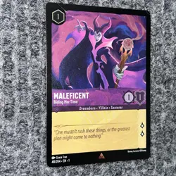 Disney Lorcana First Chapter Maleficent Biding Her Time 48/204 Rare Foil NM - Image 3