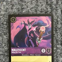 Disney Lorcana First Chapter Maleficent Biding Her Time 48/204 Rare Foil NM - Image 5
