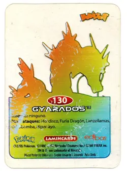 GYARADOS #130 LAMINCARD COLECCION POKEMON LAMINCARDS 2005 EDIBAS (USADA) - Image 2