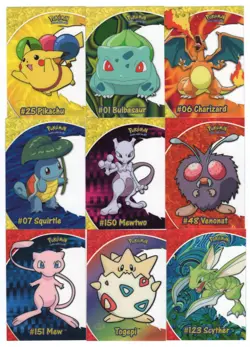 2000 TOPPS POKEMON TV ANIMATION CELL COMPLETE - SET BLUE LOGO - Image 1