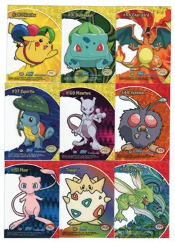 2000 TOPPS POKEMON TV ANIMATION CELL COMPLETE - SET BLUE LOGO - Image 2