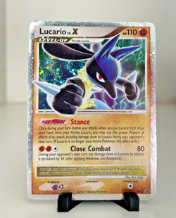 Pokemon TCG Lucario LV.X DP12 Black star Promo Holo HP - Image 1