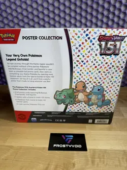 Nintendo Pokemon TCG Scarlet & Violet - 151 Poster Collection Box - 3 Packs 820650853166 - Image 2