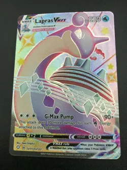 Lapras VMAX SHINY FULL ART RARE SV111/SV122 SWSH Shining Fates Pokemon NM 2021 - Image 1