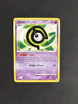 Pokemon Unown C TCG Diamond & Pearl Card 67/130 Regular Uncommon Non Holo - MP - Image 1