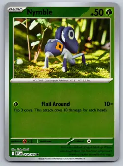 NYMBLE 009/094 REVERSE HOLO C POKEMON PHANTASMAL FLAMES NM/M - Image 1