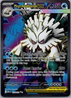 Mega Abomasnow ex 157/132 Mega Evolution Pokemon TCG Holo Ultra Rare NM - Image 1