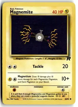 2000 Pokemon - Team Rocket Magnemite #60/82 - Image 1