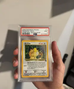 2000 MEOWTH-HOLO PSA 9 GAME BOY-BLACK STAR POKEMON PROMO - Image 1