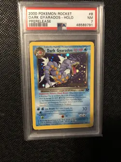 Pokemon Rocket-Holo Dark Gyarados #8 PSA 7 Prerelease 2000 NM - Image 1
