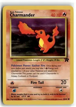 2000 Pokemon - Team Rocket Charmander #50/82 - Image 1