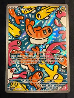 Tatsugiri 186/167 Illustration Rare Twilight Masquerade Pokemon NM/M - Image 1