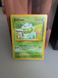 Pokemon TCG Bulbasaur Base Set 44/102 Non Holo WOTC MP-LP - Image 1
