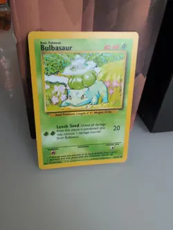 Pokemon TCG Bulbasaur Base Set 44/102 Non Holo WOTC MP-LP - Image 2