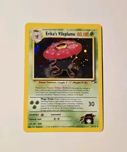 Erika's Vileplume 5/132 Holo Rare Gym Heroes Pokemon LP - Image 1