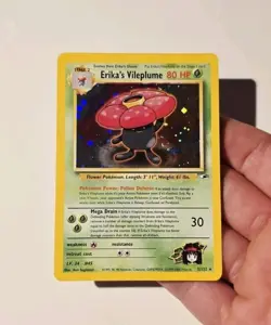 Erika's Vileplume 5/132 Holo Rare Gym Heroes Pokemon LP - Image 3