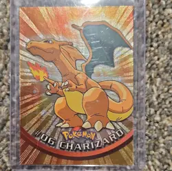 Topps Pokemon TCG Charizard #06 TV Animation Edition Holo English 1999 MINT - Image 1